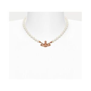 Vivienne Westwood rose gold Orb Pearl Necklace
